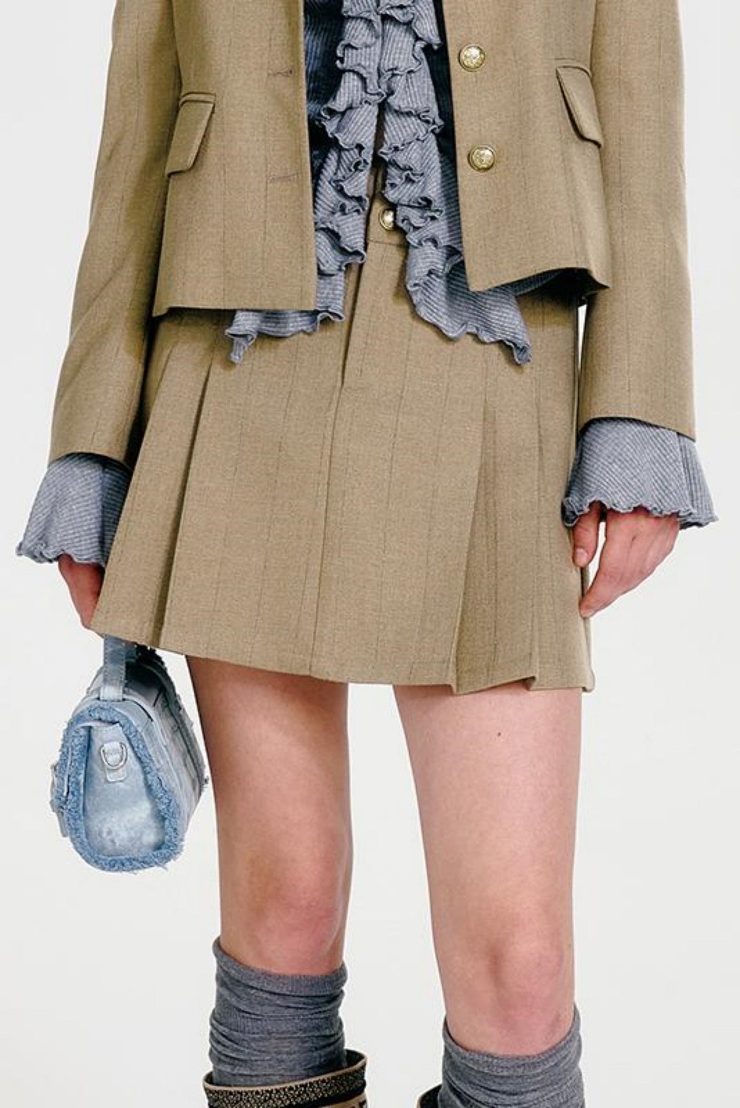 J + Plissee Jacke Cinch Chic Rock Taille