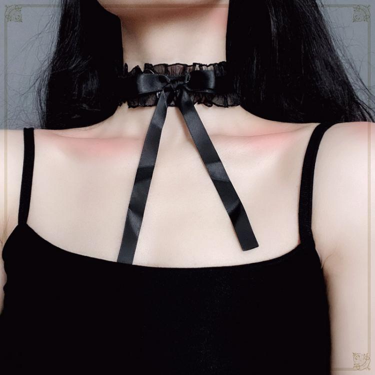 Gothic Lolita Bowknot Halsband
