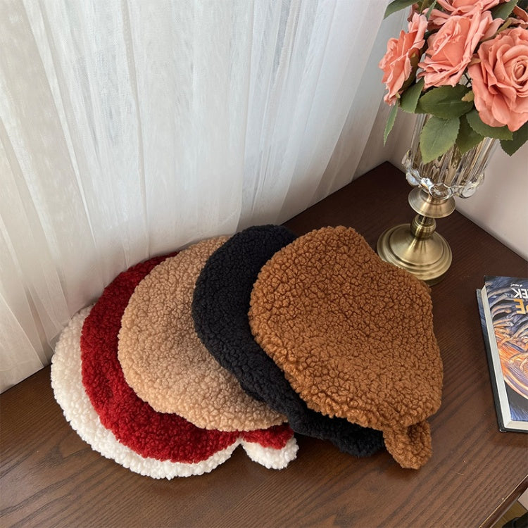 Weiß / Schwarz / Rot / Braun Fleece Tierohren Wintermütze
