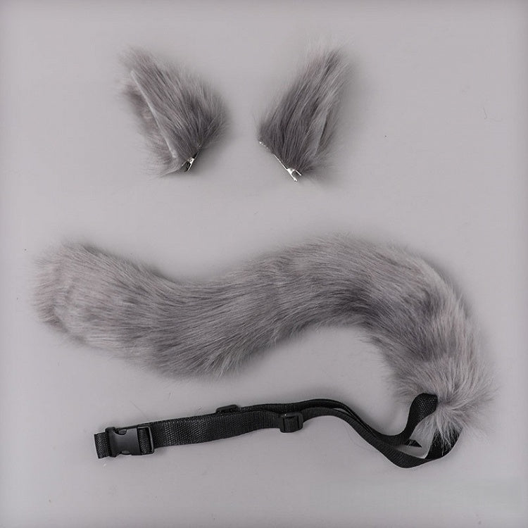 A Tail Plush Cute Kitty Set - Hair 5 Clips of Lolita Pair + Colors