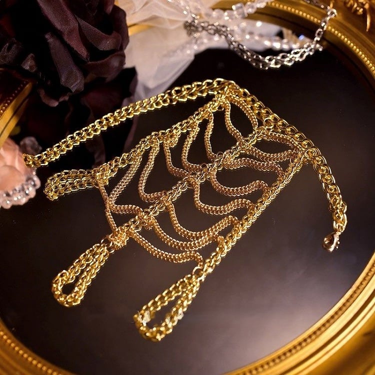 Punk Black/Gold/Silver Bracelet Wasteland Chain