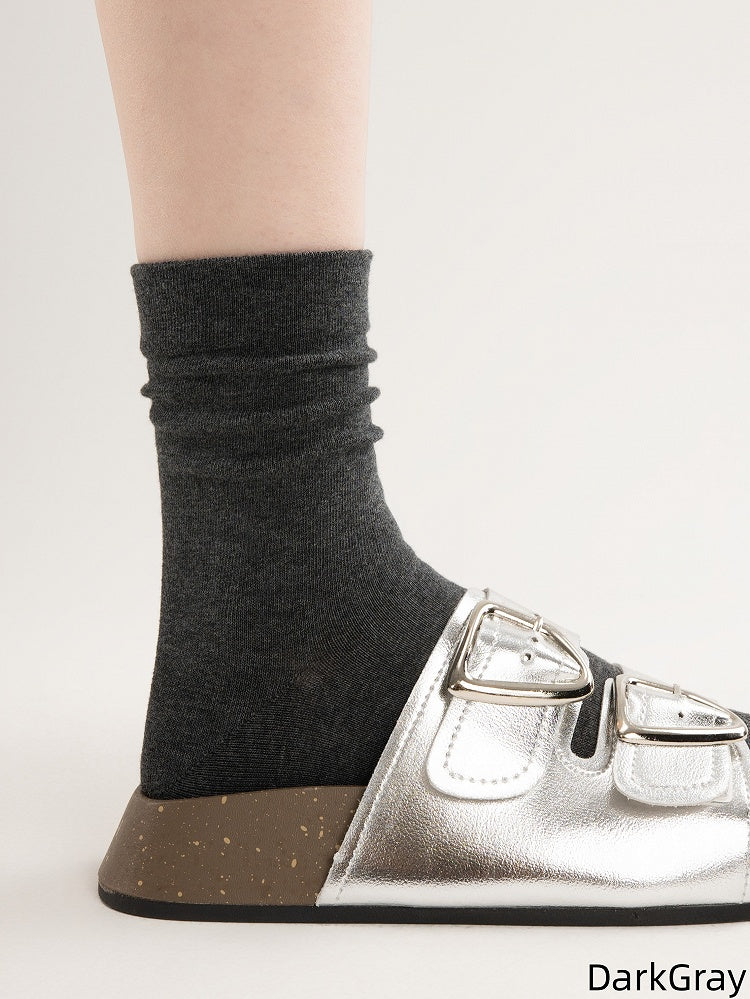 Cotton Socks Minimalist 5 Colors JK