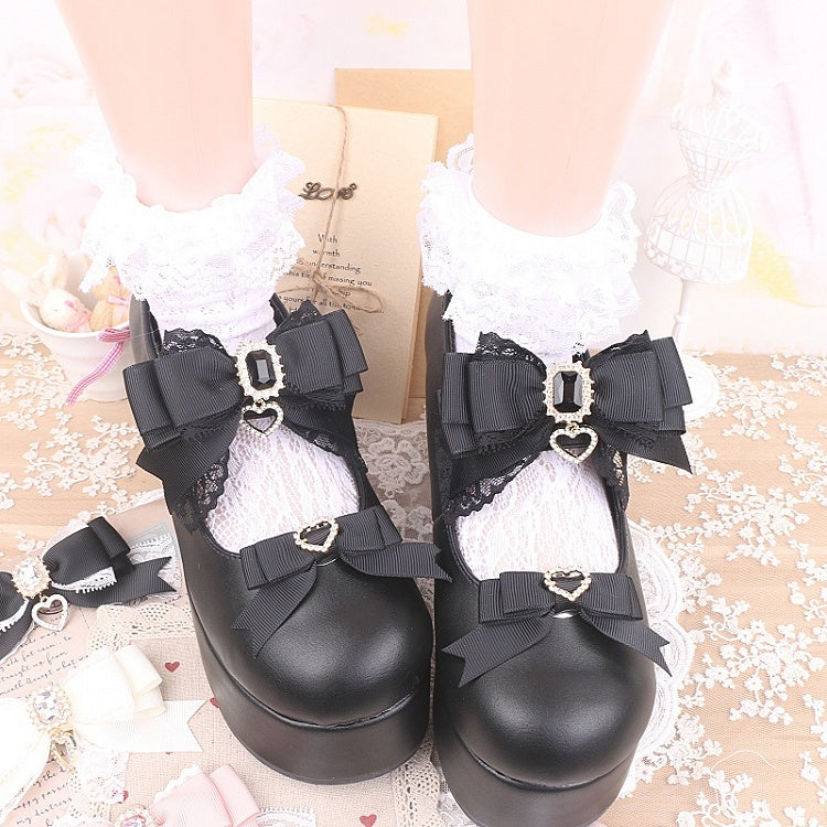 Shoe in Kei Bowknot Options Jirai Size Clips Color Large 9