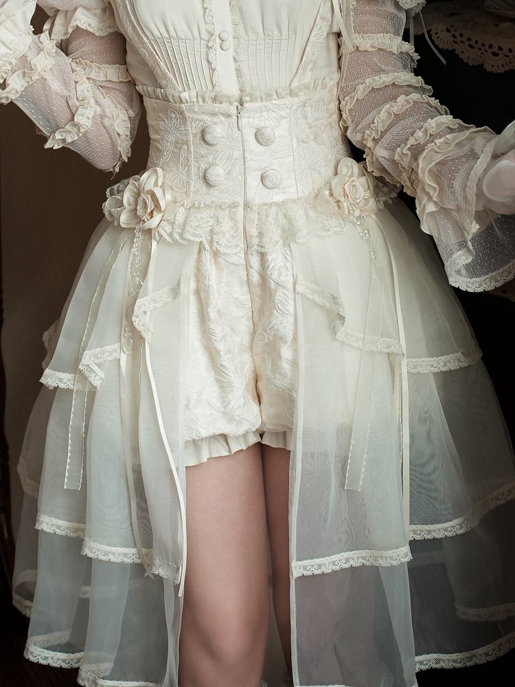 Lila Schwarz Beige Broschen / Rote Blume