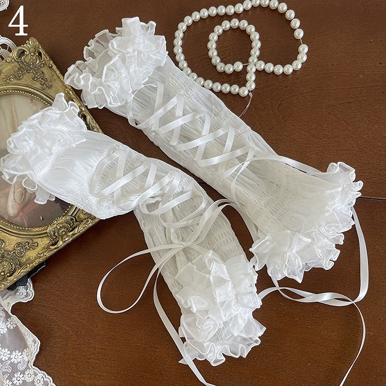 Lolita Lace-up Options Sleeves 5 Bowknot Details