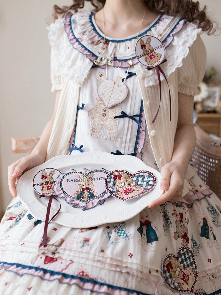 Yellow Short Puff Sleeves Cardigan