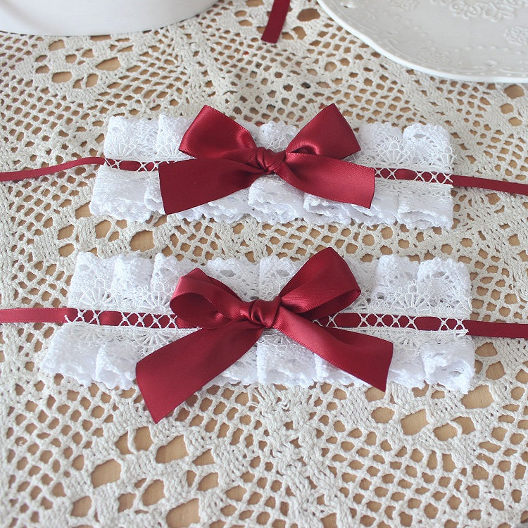 Strawberry Wrist Lace Cake-Style Cuffs
