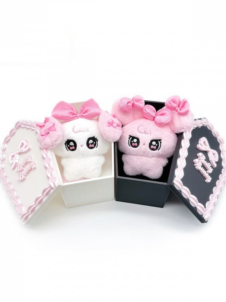Kawaii 3D Printed Box with Bowknot Accent - Bully Bunny