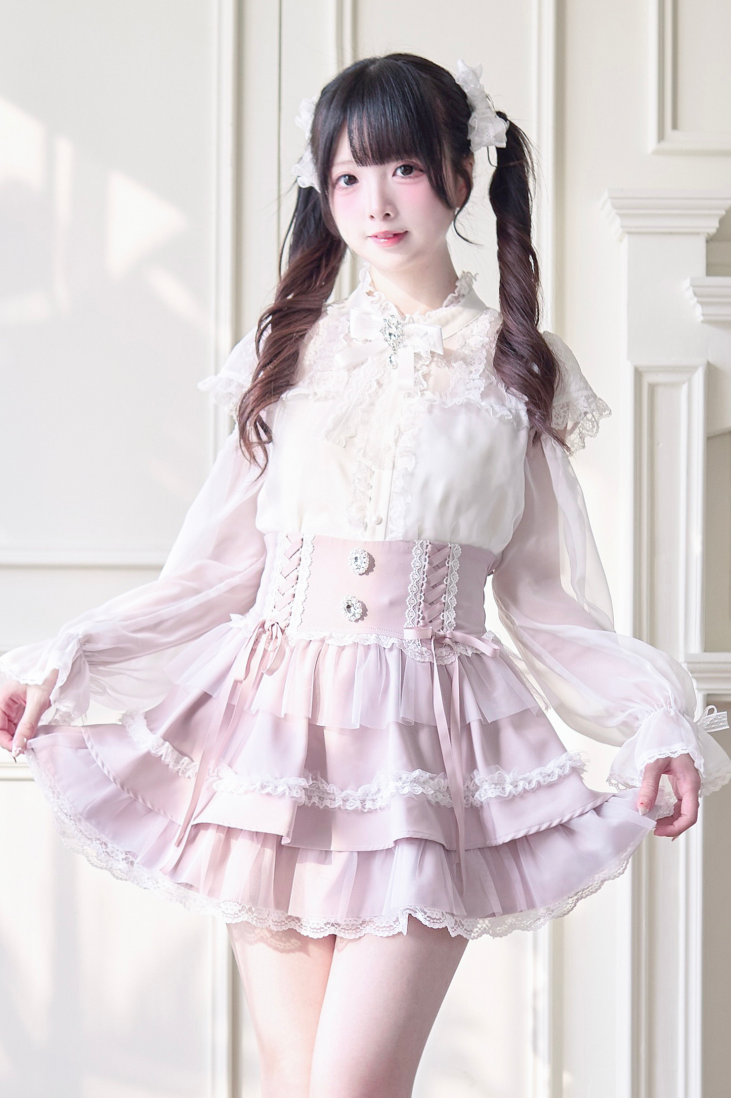 シフォンスイートブラウス