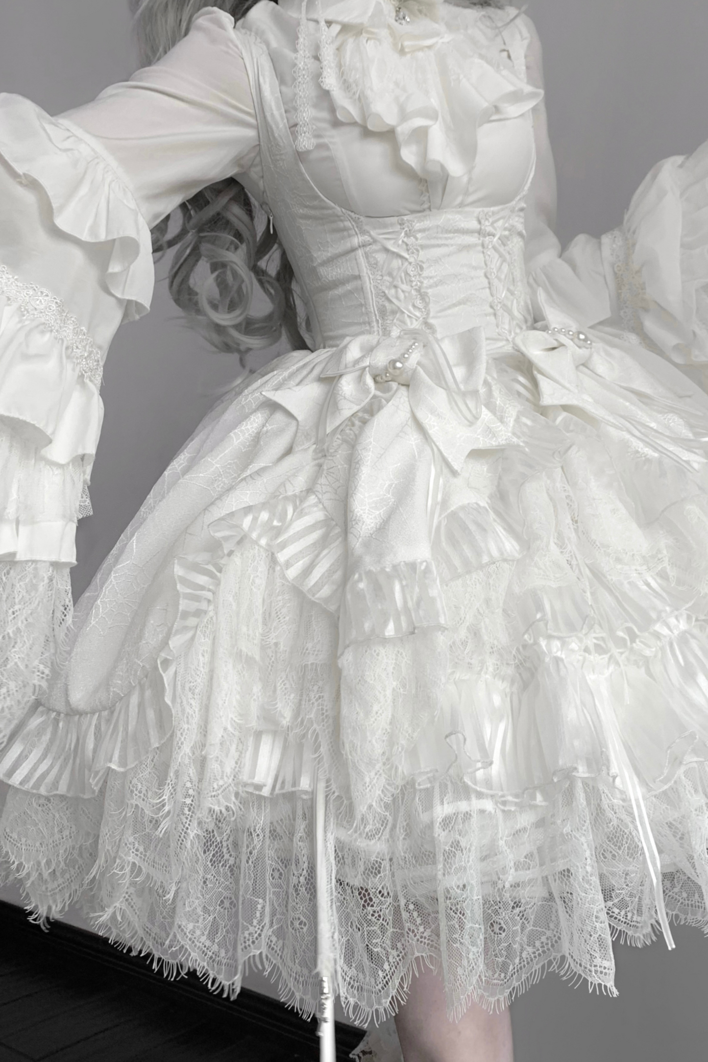 Feather Style Blouse Gothic Lolita Spider