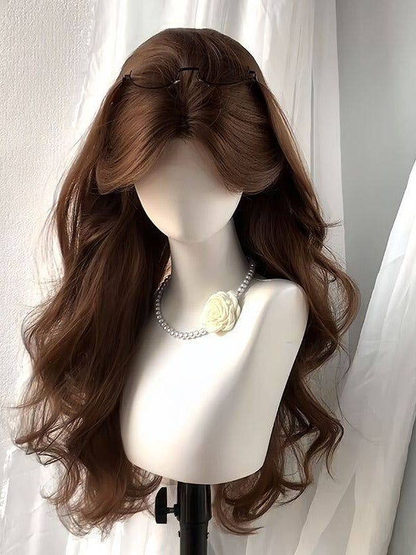 65cm Long Wavy Curly Wig in Light Brown - Hui Ran