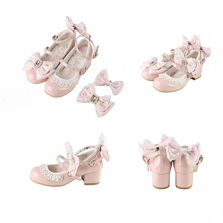 Detachable Beaded Polished And Dusty Pink Rhinestone Decorated