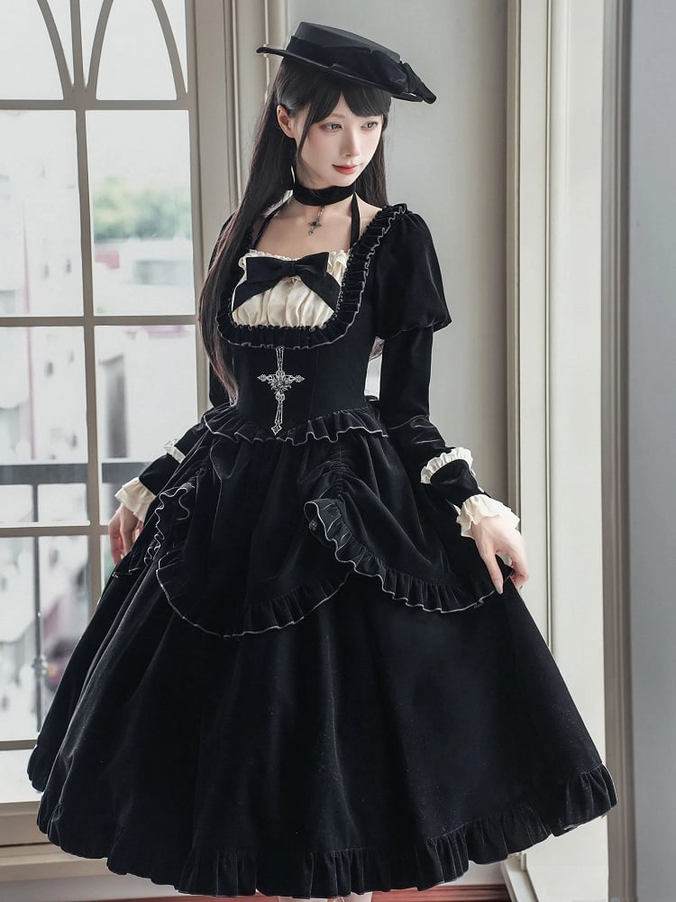 Bowknot Black Hairclip/Brooch