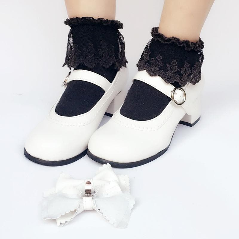 Elegant Shoes Custom Made Bow SP168082 Lolita