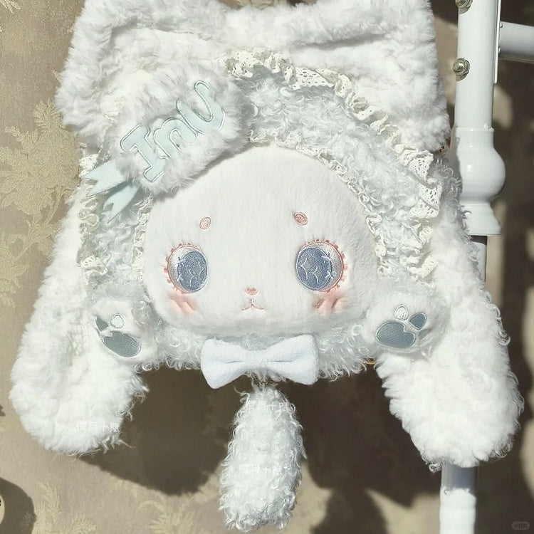 Blue Sweet Ear Lop Light Bunny Plush Lolita Bag