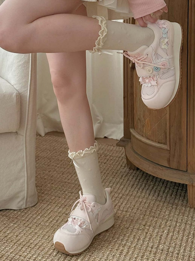 Accents - Sneakers Sweet Lolita Bow Pink