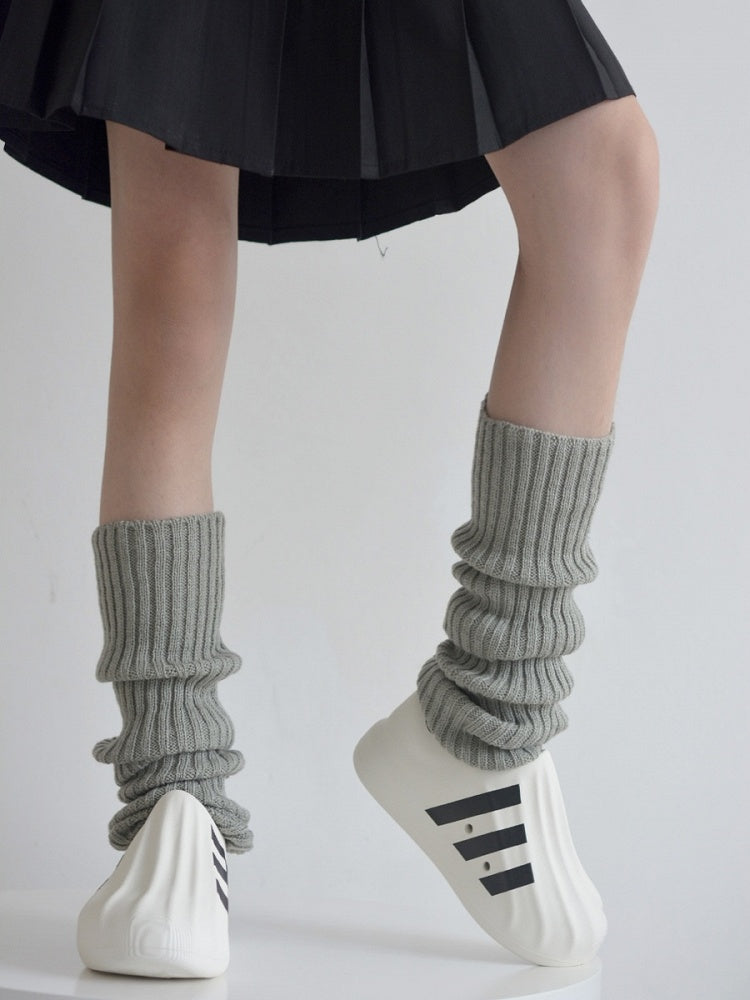 Black/White/Gray Ballet Style Warm Knitted 40CM/50CM/60CM Leg Warmers