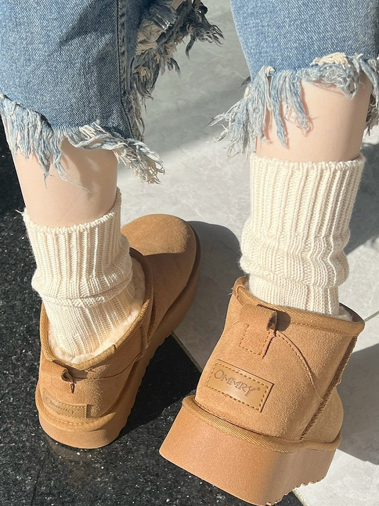 Thickened Socks Cotton Beige Winter