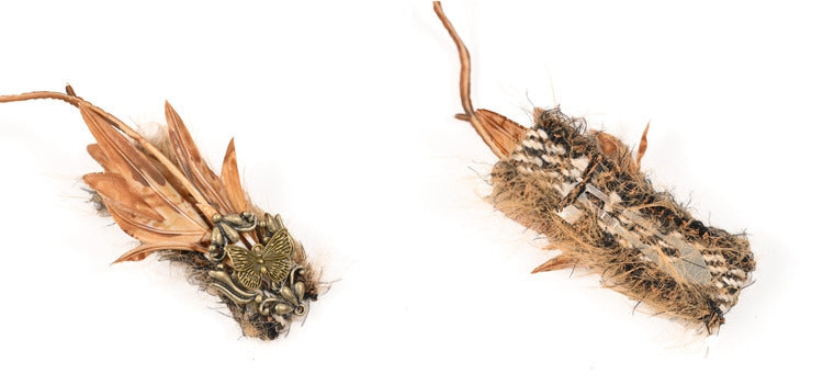 Braune Haarspange Blatt