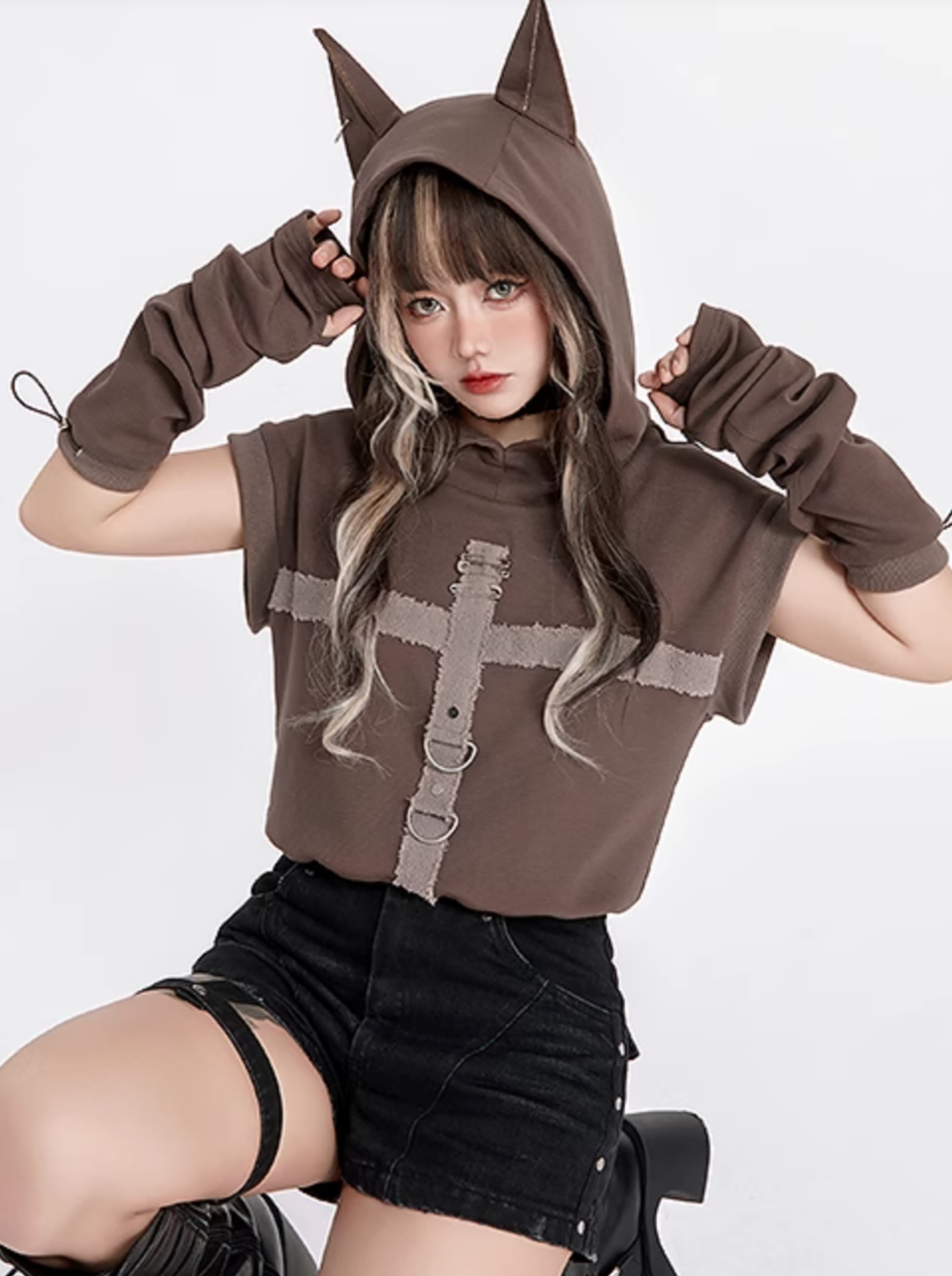 Dobermann Top Carbon Ärmellos mit Kapuze