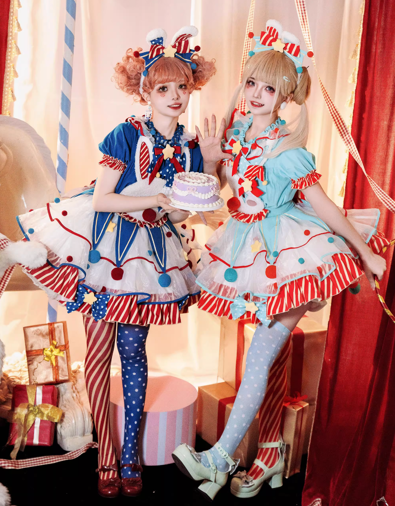 Complete Dress Pierrot Bunny Setup Circus
