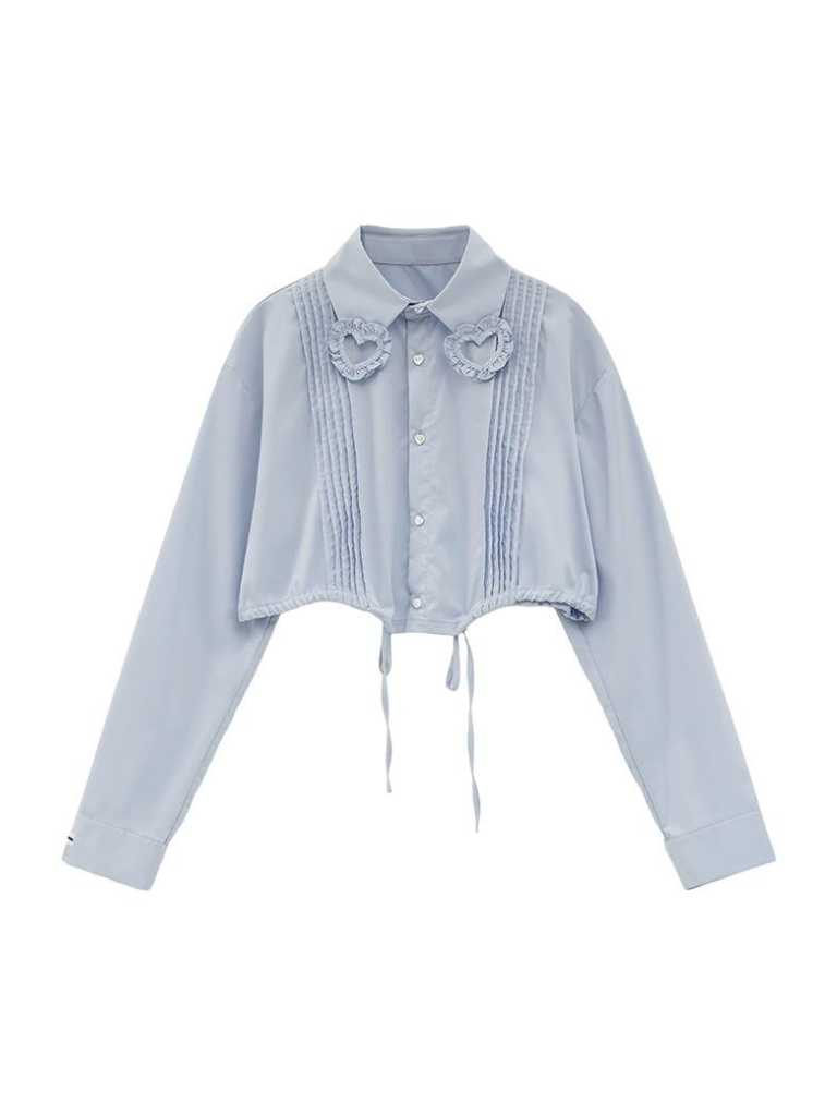 ショートハートシャツ ガーリー