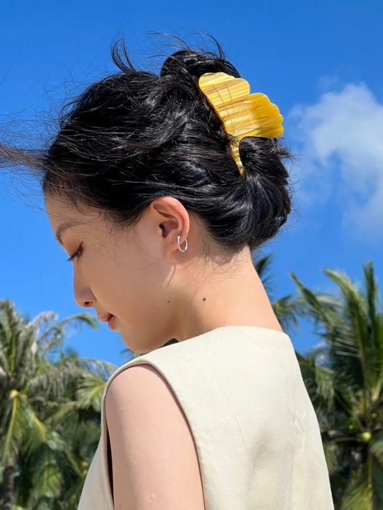 Y2K Blätter Design Krallenklammer