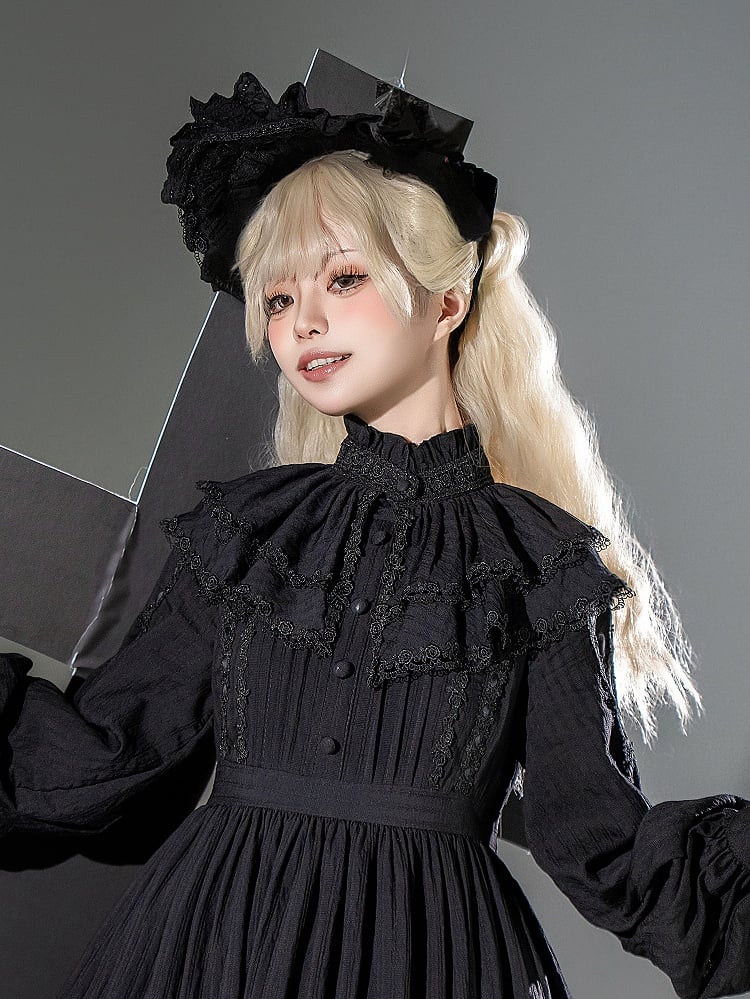 / ブラックホワイトボンネット