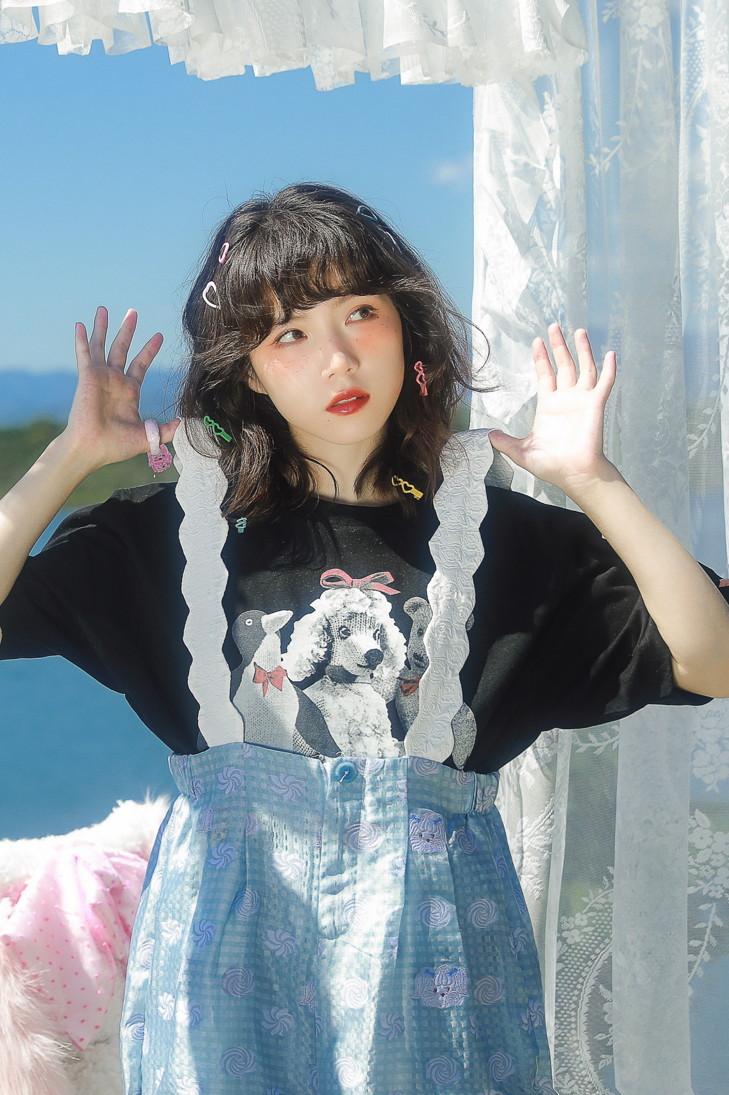 クマペンギンコラージュヴィンテージTシャツ