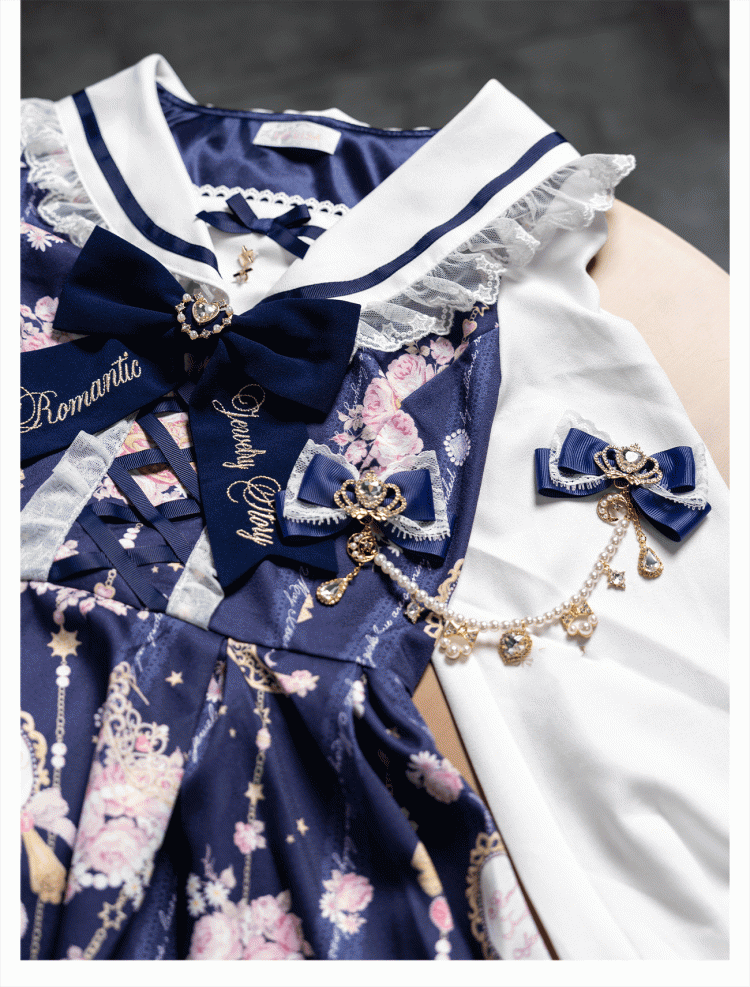 Celestial Collection Moon Options Jirai Kei Bowknot Hairclips with Beaded Chain Gemstone Star 5 Color