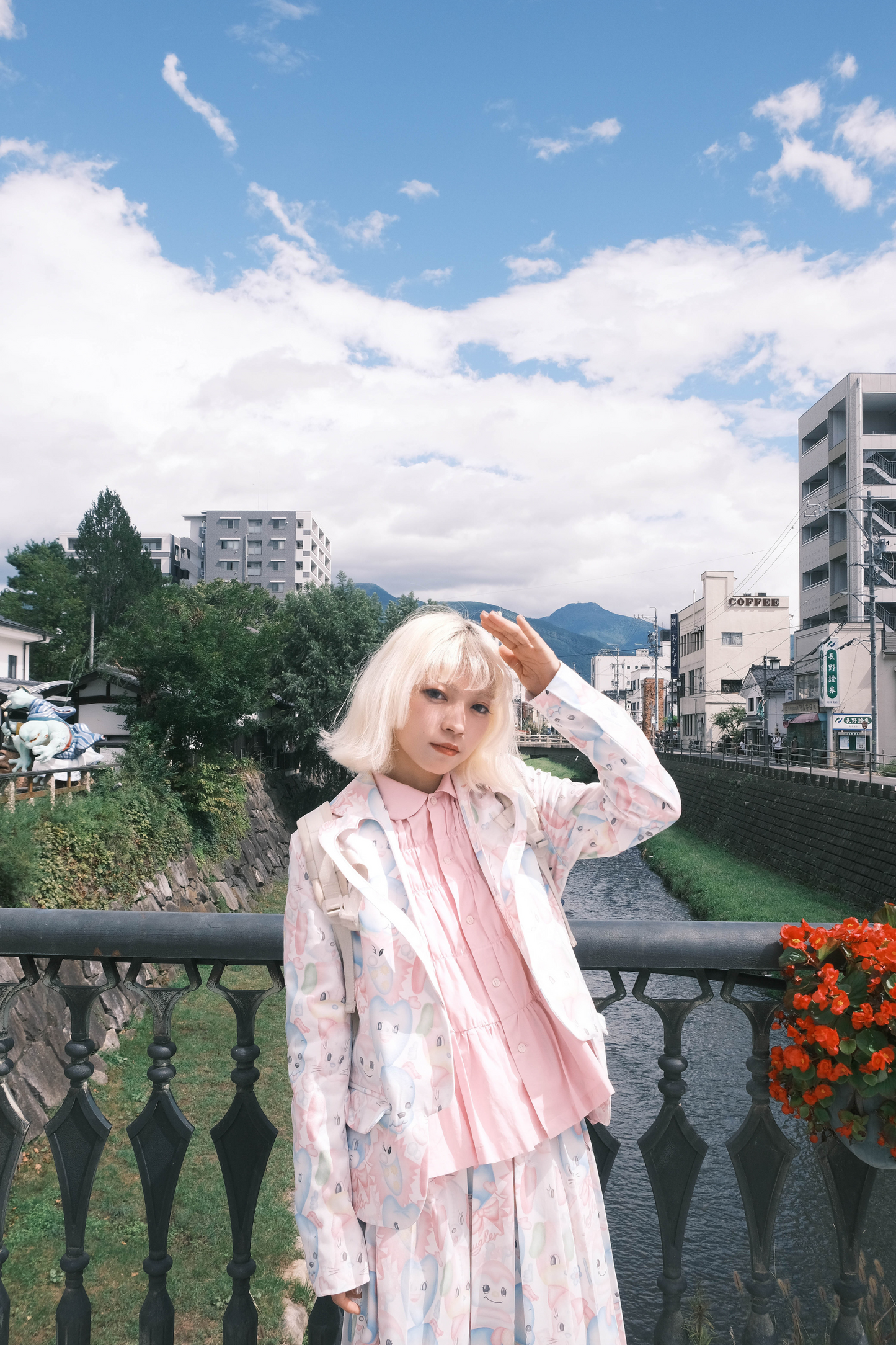 ジャケットy2k + 襟付きスカートファンタジー