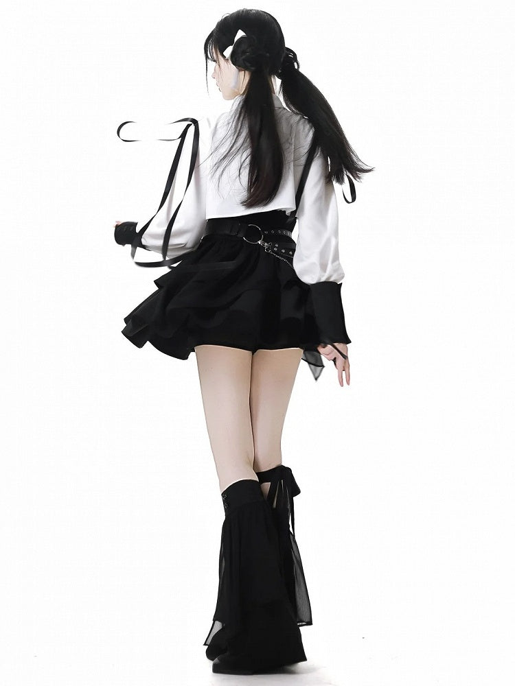 ブラックティアードスカート