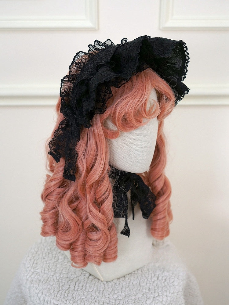 ボンネットブルーピンクブラック/ロリータ