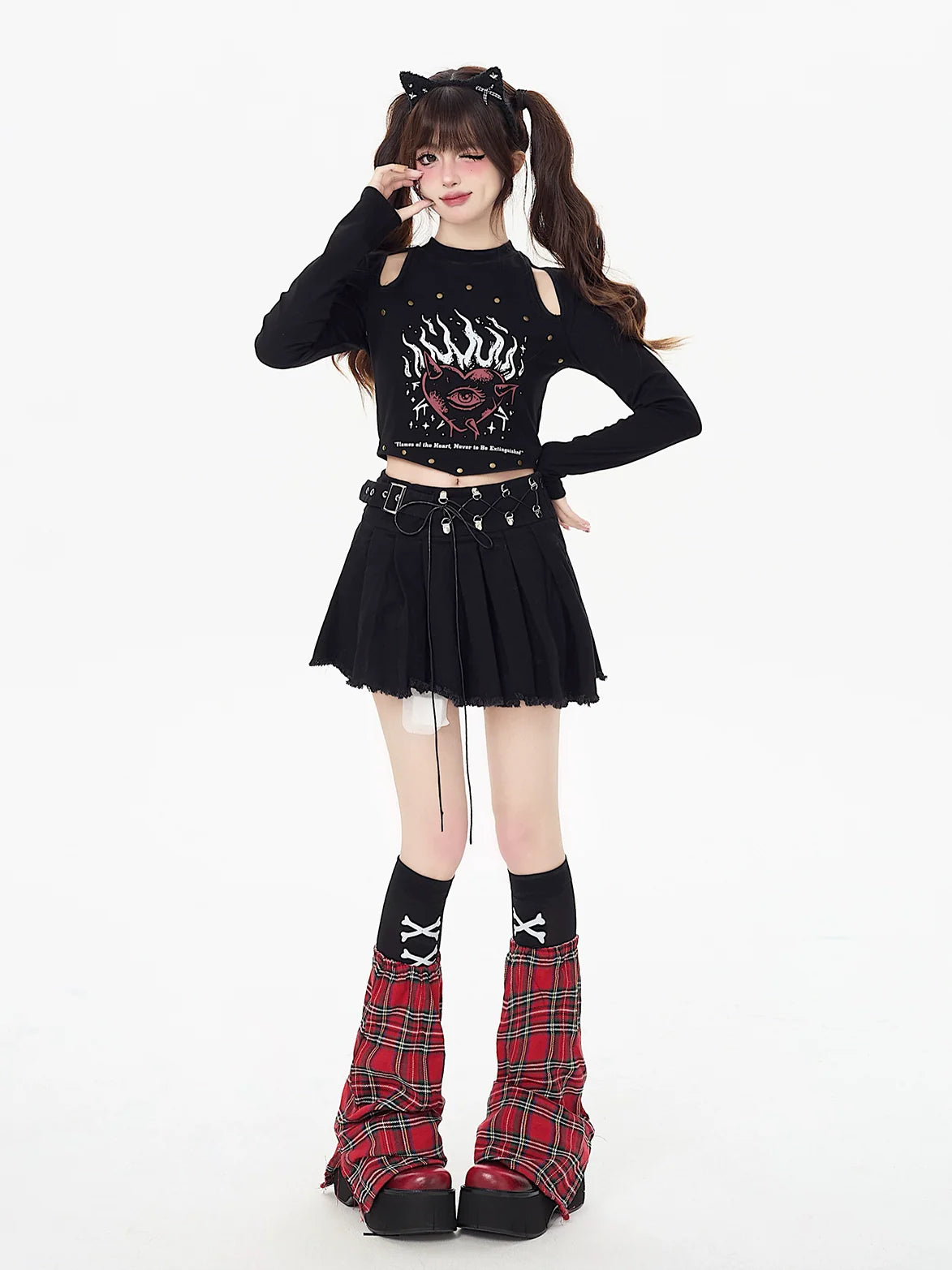 ストリートスカート プリーツ ストラップレススタイル