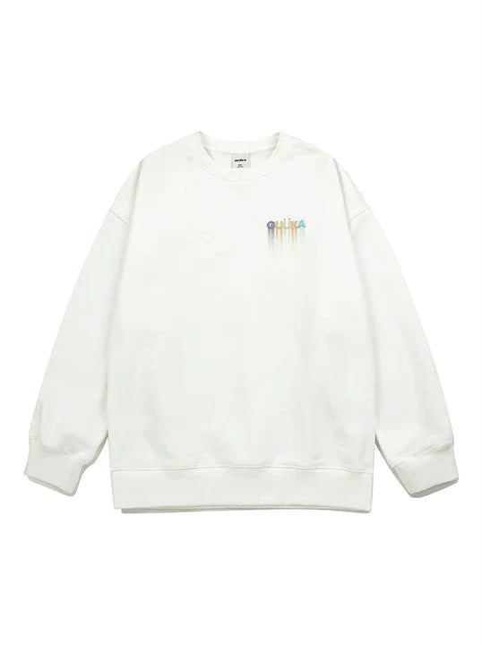 Sweatshirt mit Print und Stern-Logo, locker