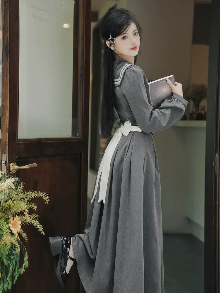 カレッジスカートトップレトロ+フレアリボン