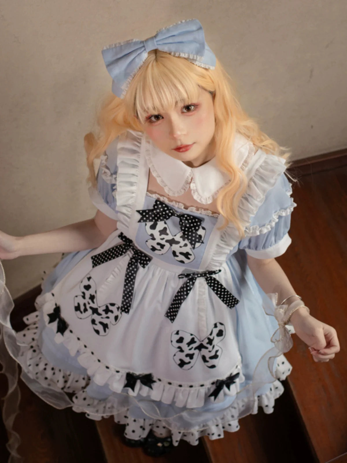 スイートロリータブループリンセスドレス