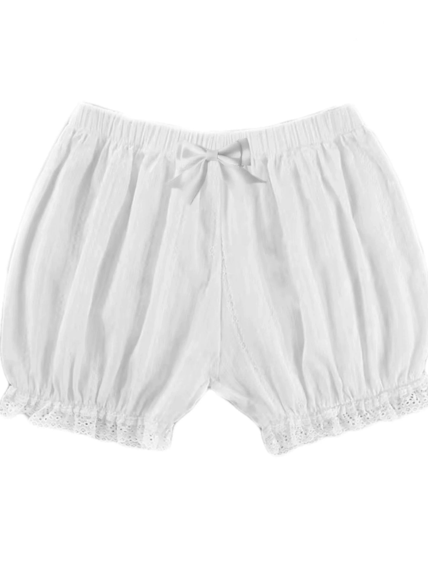 ホワイトパンツレースドレスピュアインナー