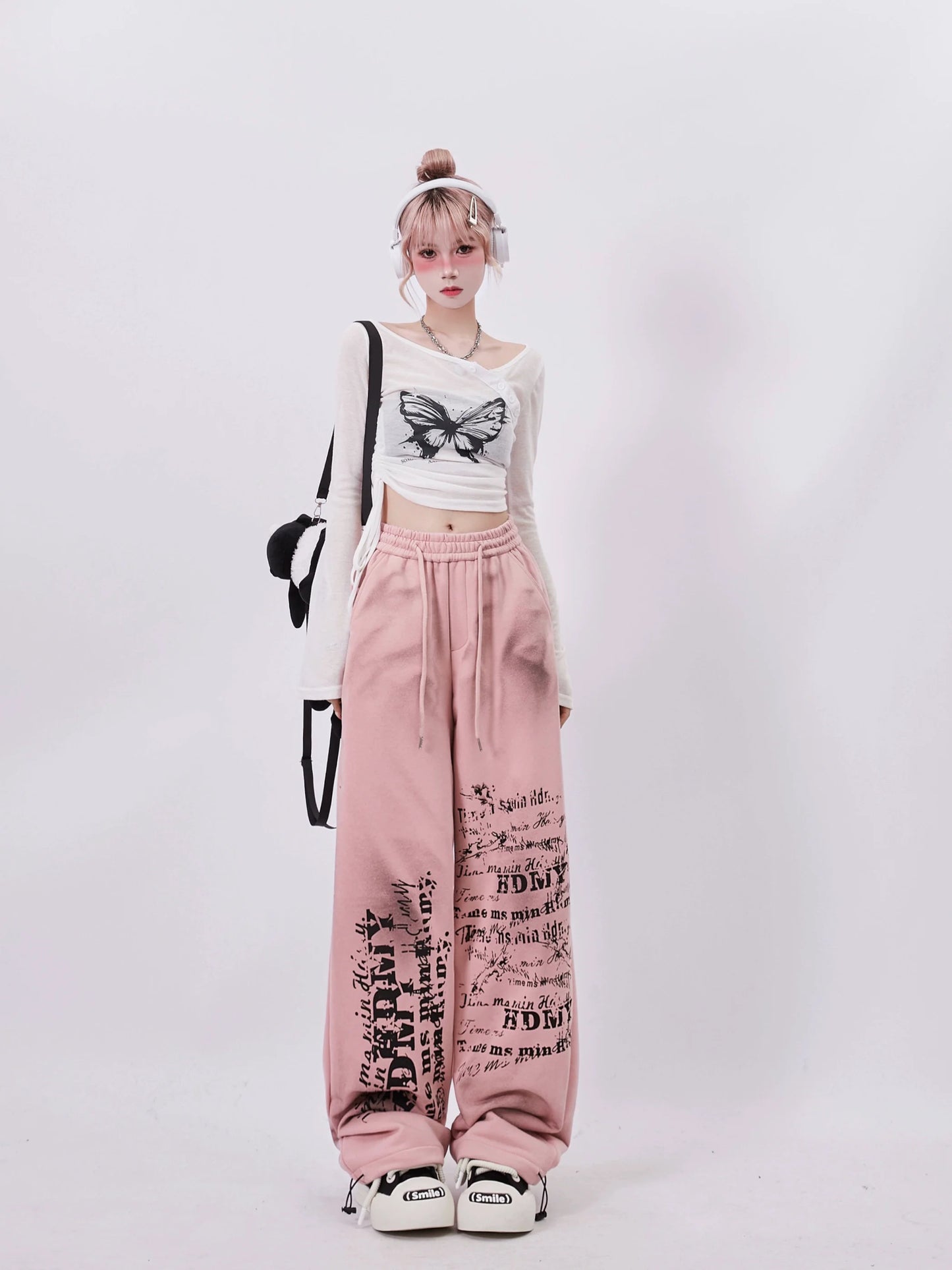 Hosen Hip Hop Print Buchstaben Farbe