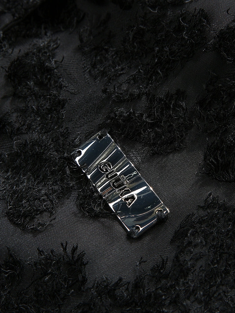 Shirt Spitze Schwarz Langes Design Sommer