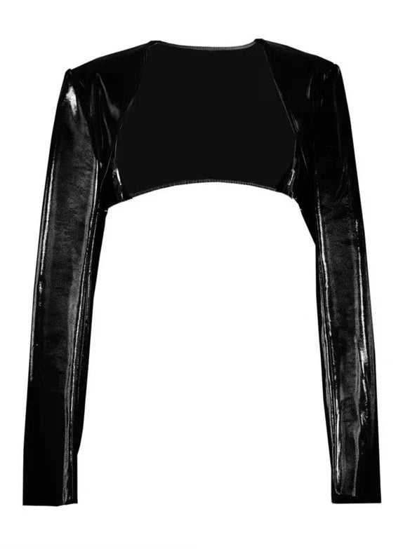 シースルーメッシュシルバーブラックスーツパンクパーカードレススリット