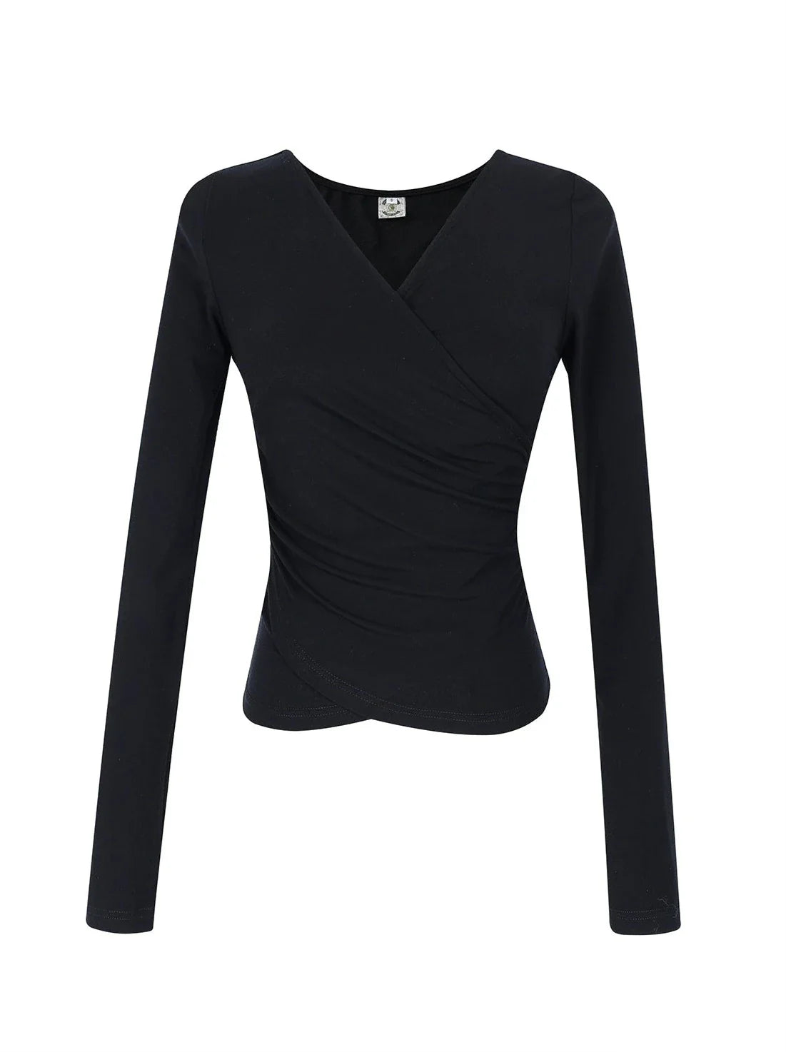 Slim Pleated Top Cache-coeur V-neck
