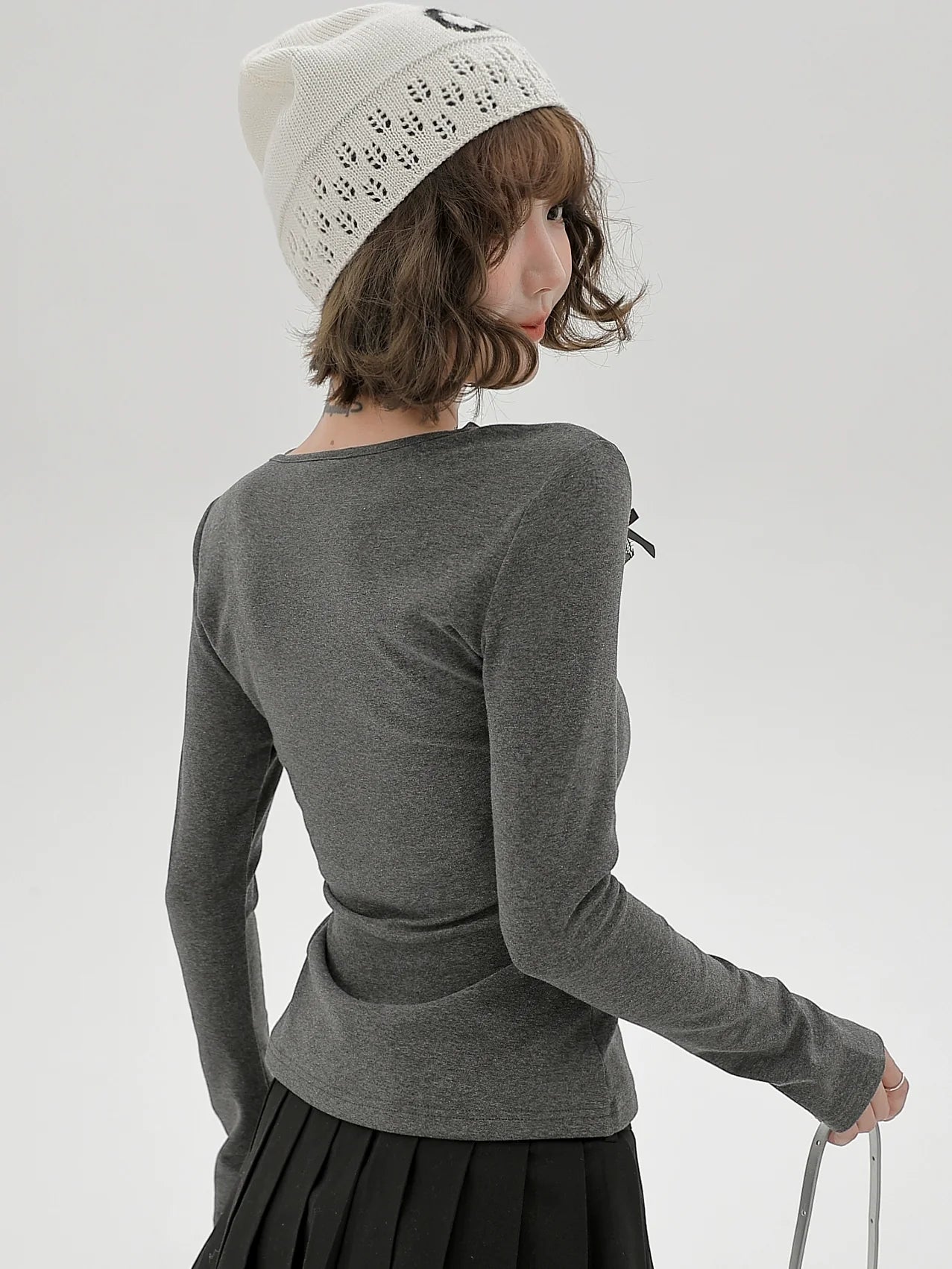 Ribbon Dzire Suspender Pure Lace Top Slim