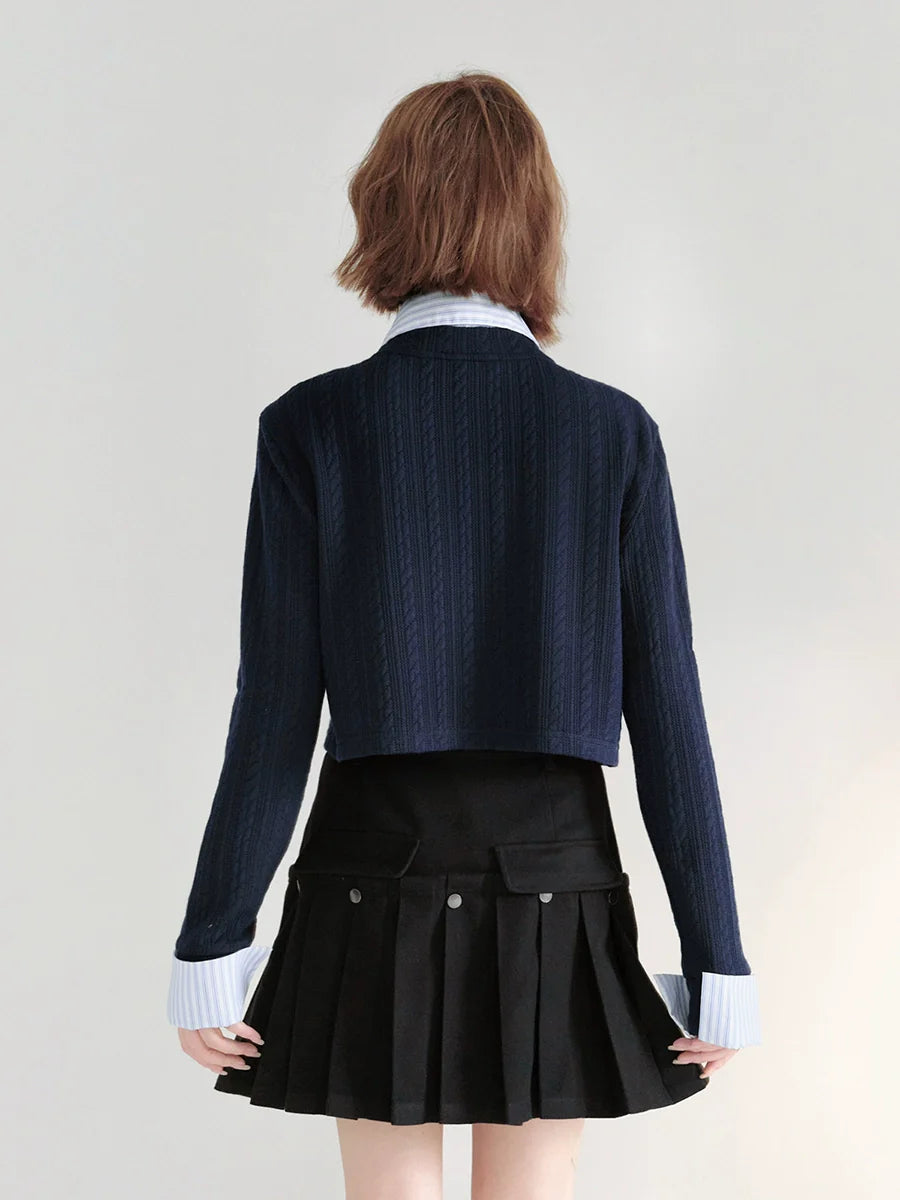 シャツ カレッジカーディガンカラー