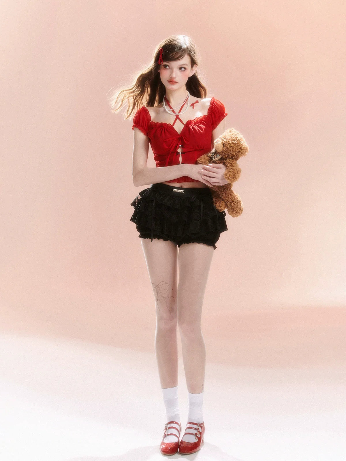 French Sweet Top Schnürung