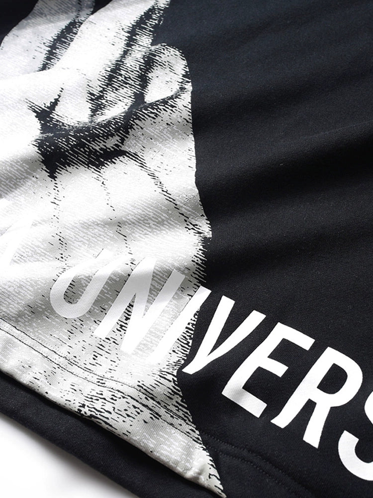 Zweiteiliger Kapuzenpullover mit Kontraststich