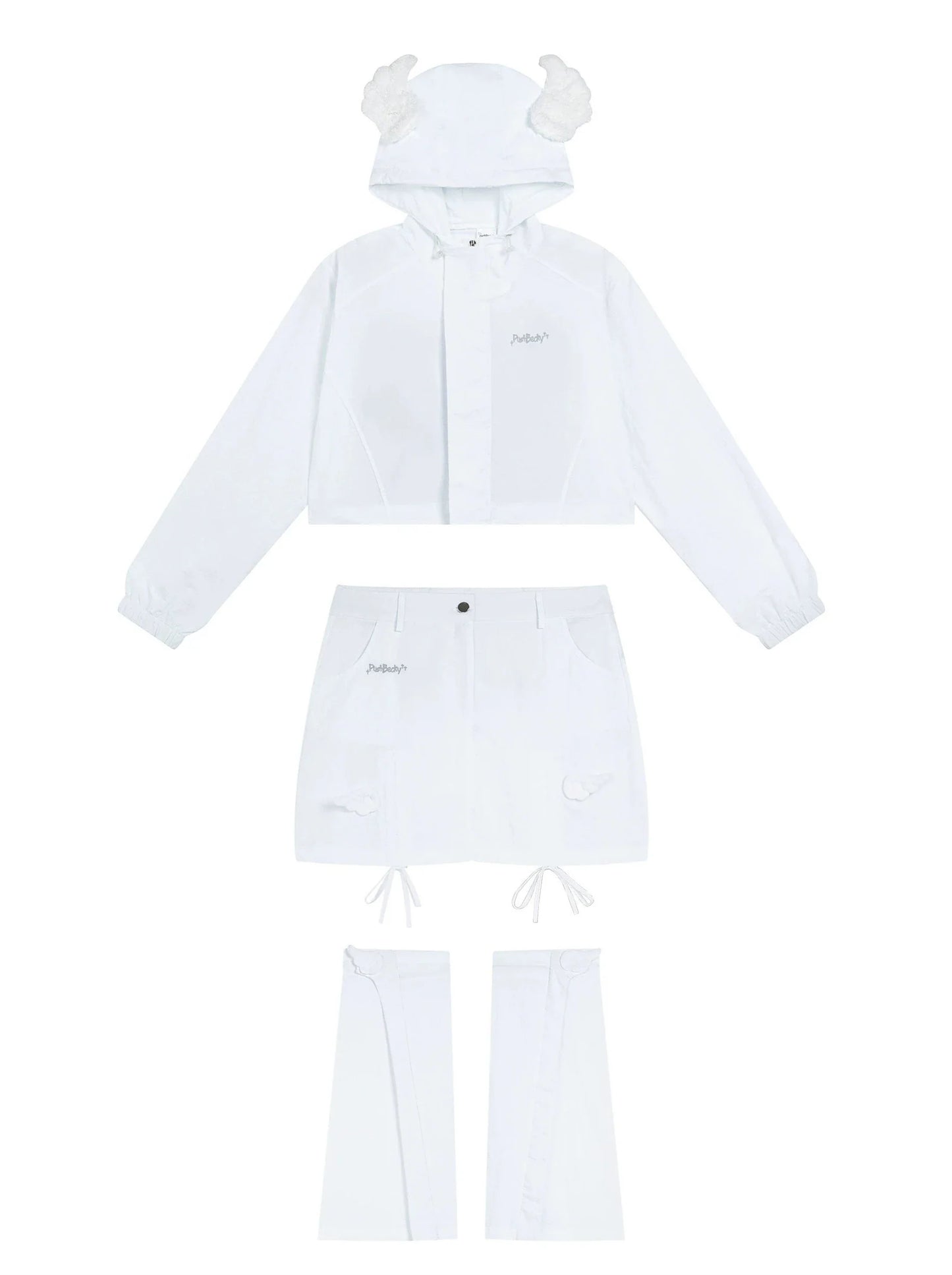 Drawstring Suit Wing Angel Sunscreen Hoodie
