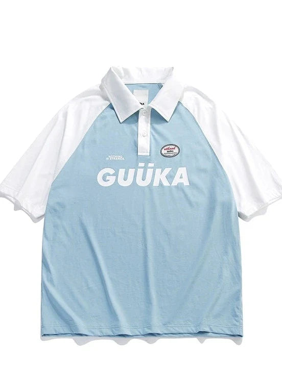 Oberteile Bicolor American Over Logo