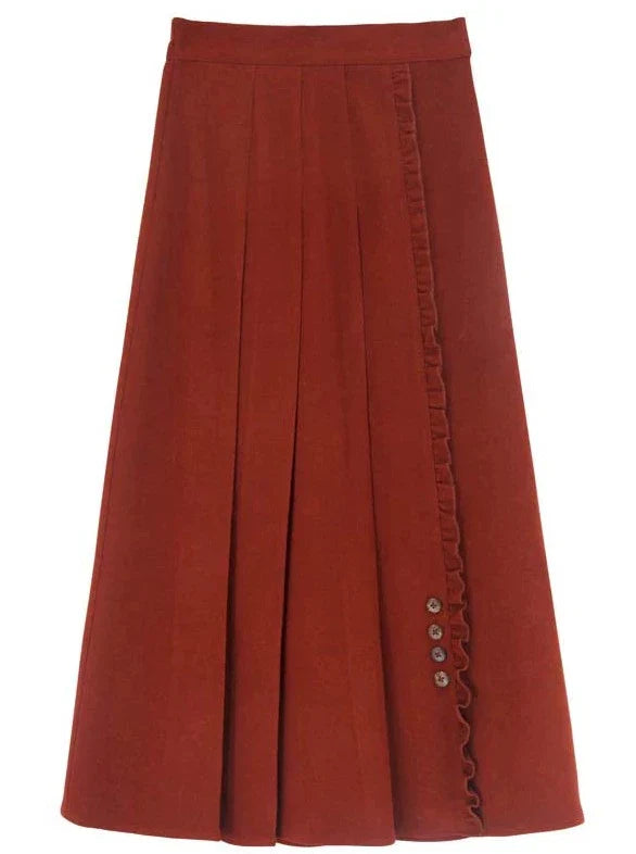 Rock Lang Cardigan Retro Creme Plissee