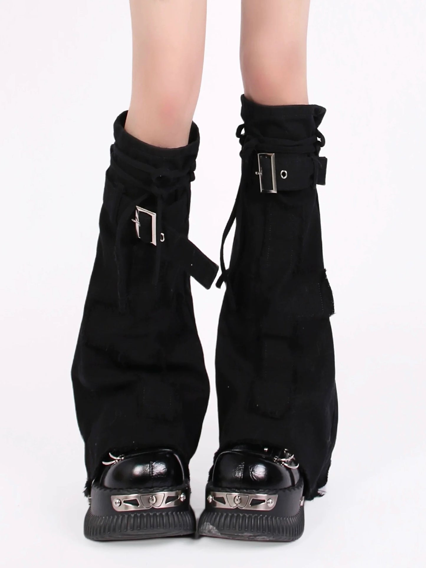 Abdeckung Strass Denim + Rock Gürtel + Kuchen Schwarz Bein Chuck Tutu Unregelmäßigen